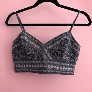 American Eagle Women's Embroidered Bralette